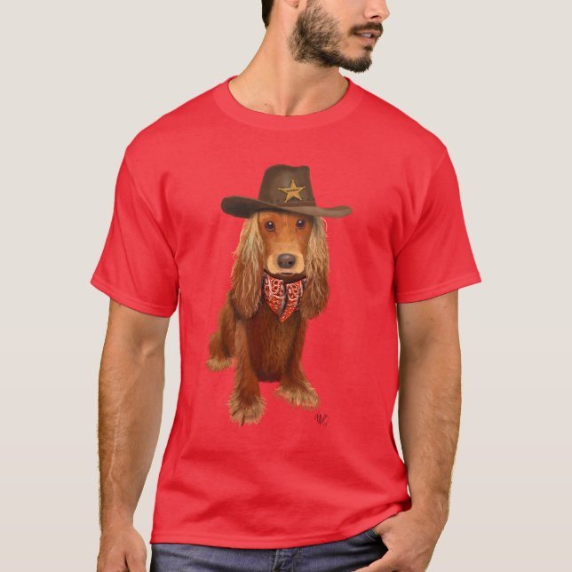 Camiseta Cocker Spaniel Cowboy 2 (Anverso)