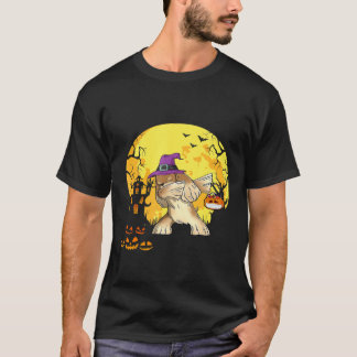 Camiseta Cocker Spaniel Dabbing Witch Pumpkin Funny Dog Hal