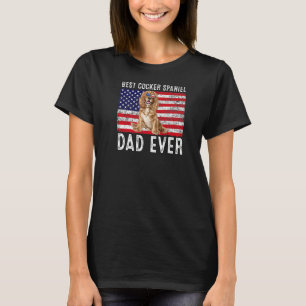 Camiseta Cocker Spaniel Dad Eeuu American Flag Cocker Spani