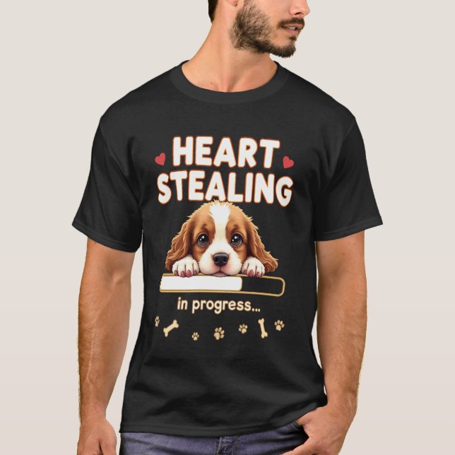Camiseta Cocker Spaniel de corazón perro divertido regalo C (Anverso)