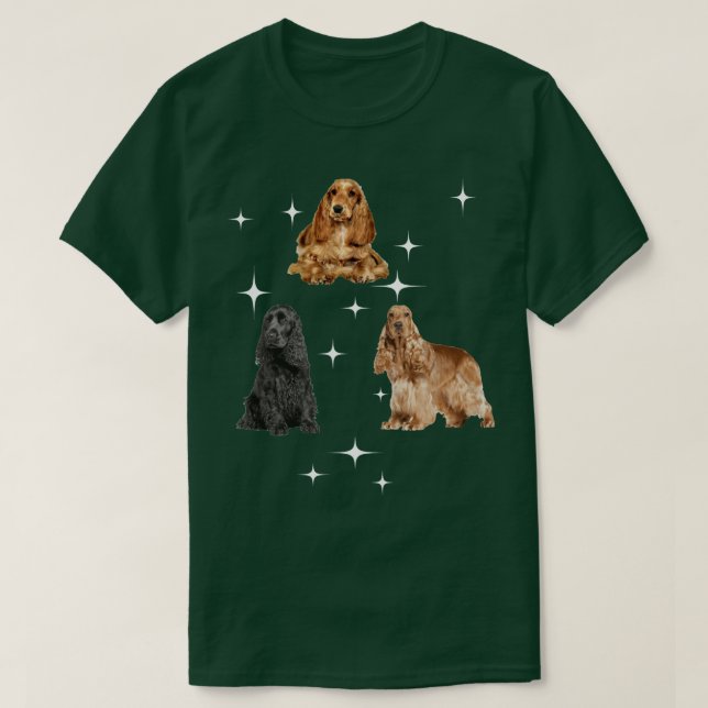 Camiseta cocker spaniel de trabajo 1 (Diseño del anverso)