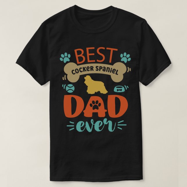Camiseta Cocker Spaniel Dog 1 (Diseño del anverso)
