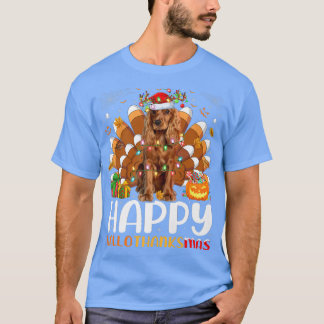 Camiseta Cocker Spaniel Dog Halloween Christmas Happy Hallo
