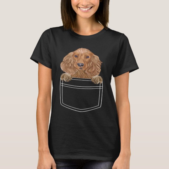 Camiseta Cocker Spaniel Dog In Pocket  Dog (Anverso)