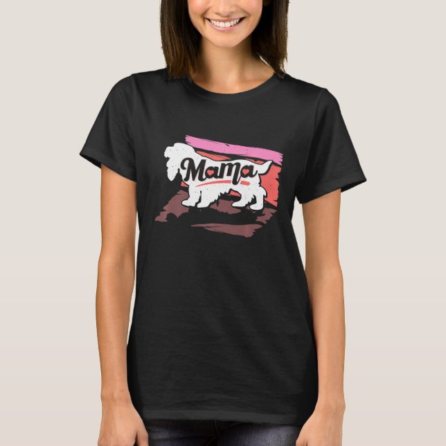 Camiseta Cocker Spaniel Dog Mom Mama (Anverso)