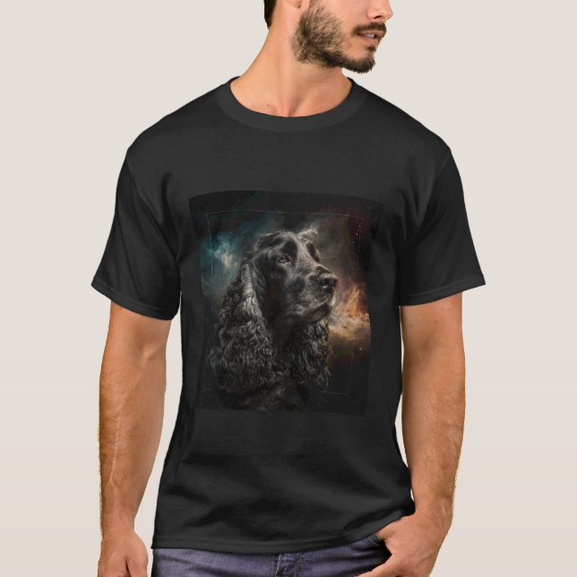 Camiseta Cocker Spaniel Espacio (Anverso)