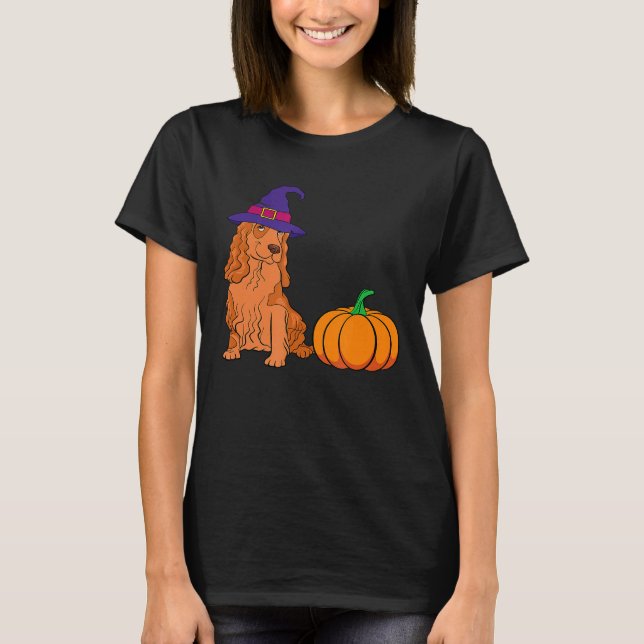 Camiseta Cocker Spaniel Halloween (Anverso)