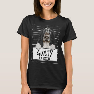Camiseta Cocker Spaniel Inglés Mugshot Perro Culpable