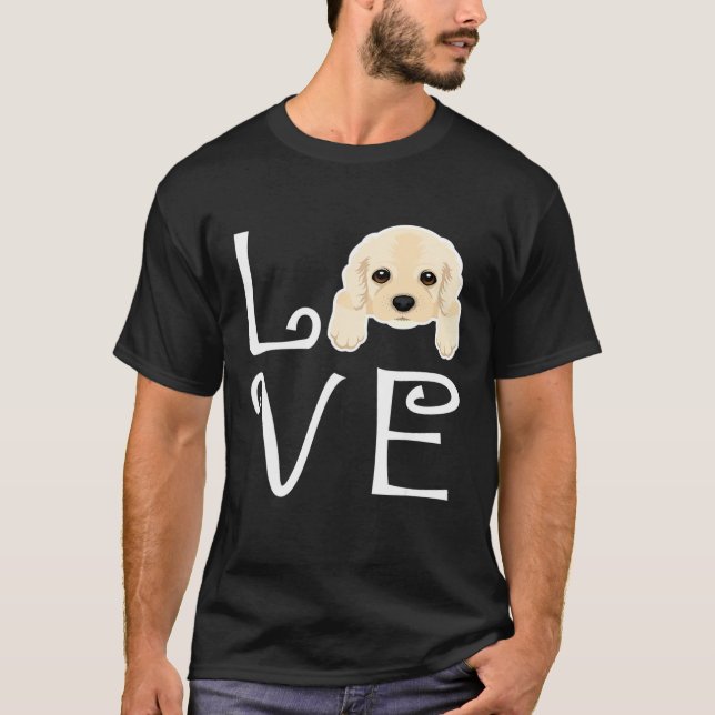 Camiseta Cocker Spaniel Love Dog Dueño Cocker Spaniel Puppy (Anverso)