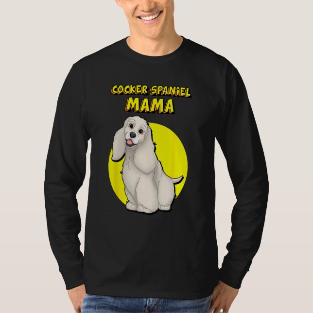 Camiseta Cocker Spaniel Mama Buff Cocker Spaniel Dog Mother (Anverso)