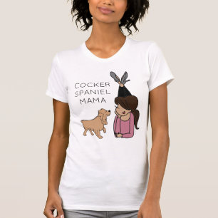 Camiseta Cocker Spaniel Mama T-Shirt personalizado
