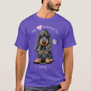 Camiseta Cocker spaniel mi corazón pertenece a