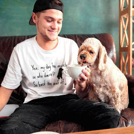 Camiseta Cocker Spaniel Mi perro tiene ansiedad Woof OFF