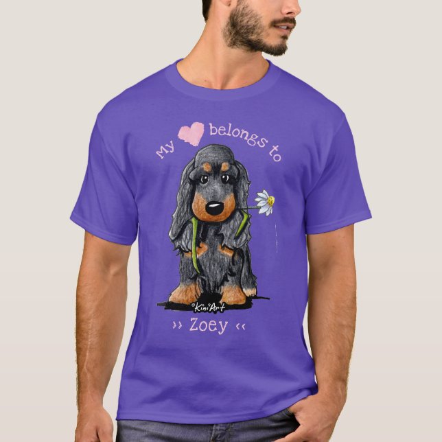 Camiseta Cocker Spaniel My Heart Pertenece A (Anverso)
