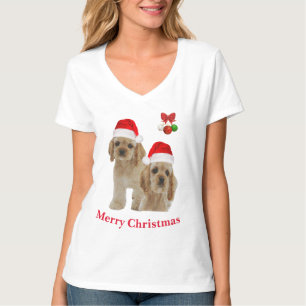 Camiseta Cocker spaniel Navidad