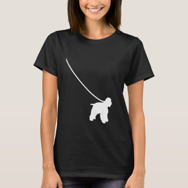Camiseta Cocker Spaniel on a Leash Dog  Mom Dad Pet Cute  P (Anverso)