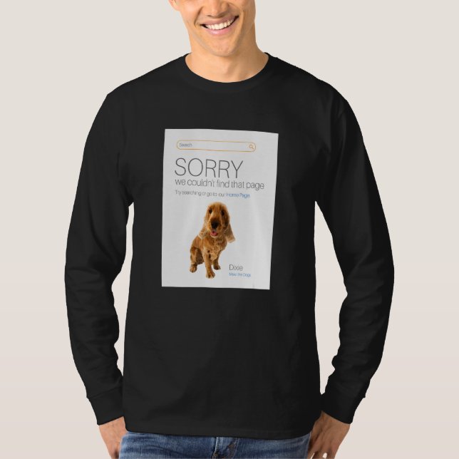 Camiseta Cocker Spaniel Online Shop Ecommerce Vendedor 404  (Anverso)