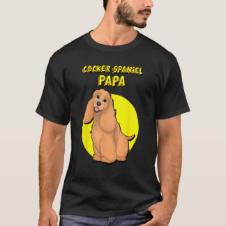 Camiseta Cocker Spaniel Papa Red Cocker Spaniel Dog Father