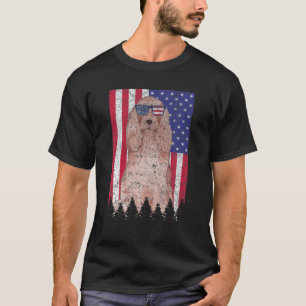 Camiseta Cocker Spaniel Patriotic Dog USA Orgullo americano