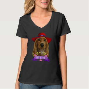 Camiseta Cocker Spaniel Pop Love Cocker Spaniels Dad Mom