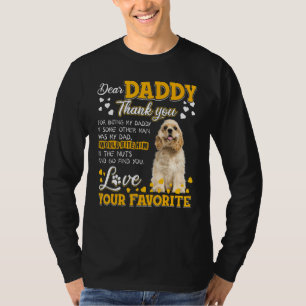 Camiseta Cocker Spaniel Querido Papi Gracias Por Ser Mi Dir