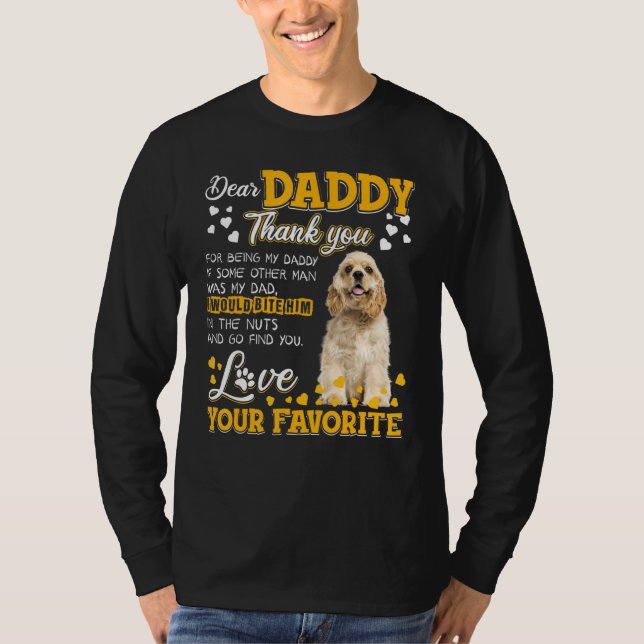 Camiseta Cocker Spaniel Querido Papi Gracias Por Ser Mi Dir (Anverso)