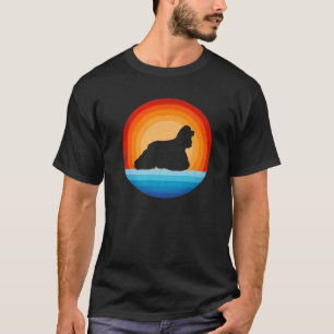 Camiseta Cocker Spaniel Retro Vintage 60 S 70 Sunset Dog Lo