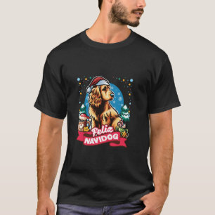 Camiseta Cocker Spaniel Santa Claus Coffee Mug Merry Christ