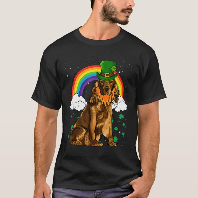Camiseta Cocker Spaniel St Patricks Day Leprechaun (Anverso)