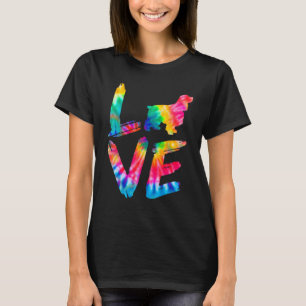 Camiseta Cocker Spaniel Tie Dye Love Dog Mom Dad