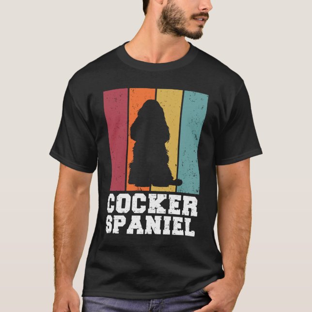 Camiseta Cocker Spaniel Vintage 1 (Anverso)