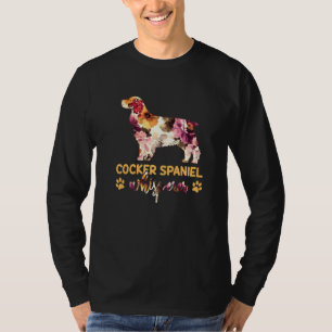 Camiseta Cocker Spaniel Whisperer Flower Dog