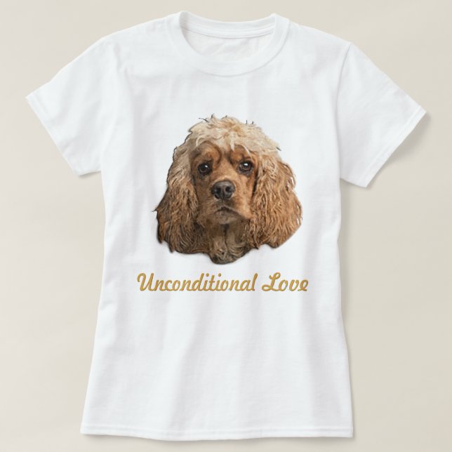 Camiseta cocker Spaniels (Diseño del anverso)