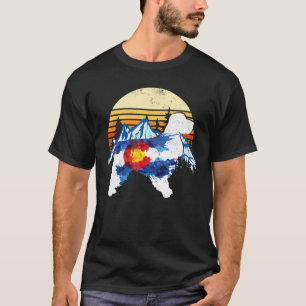 Camiseta Cocker vintage Perro español Bandera Colorado Rest