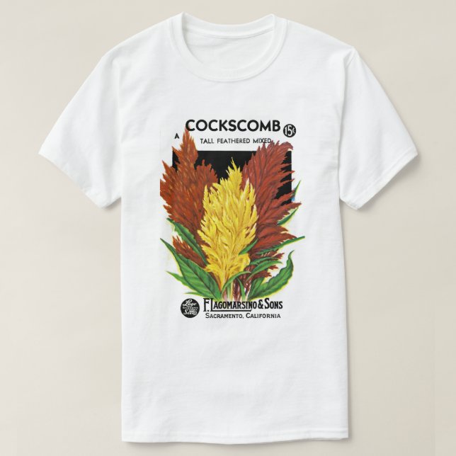 Camiseta Cockscomb (Diseño del anverso)
