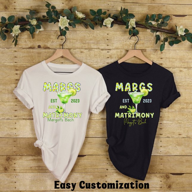 Camiseta Cocktail Bachelorette Party-Margs and Matrimony (Subido por el creador)