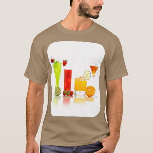 Camiseta Cocktail Bartender Juice Alimento de la salud