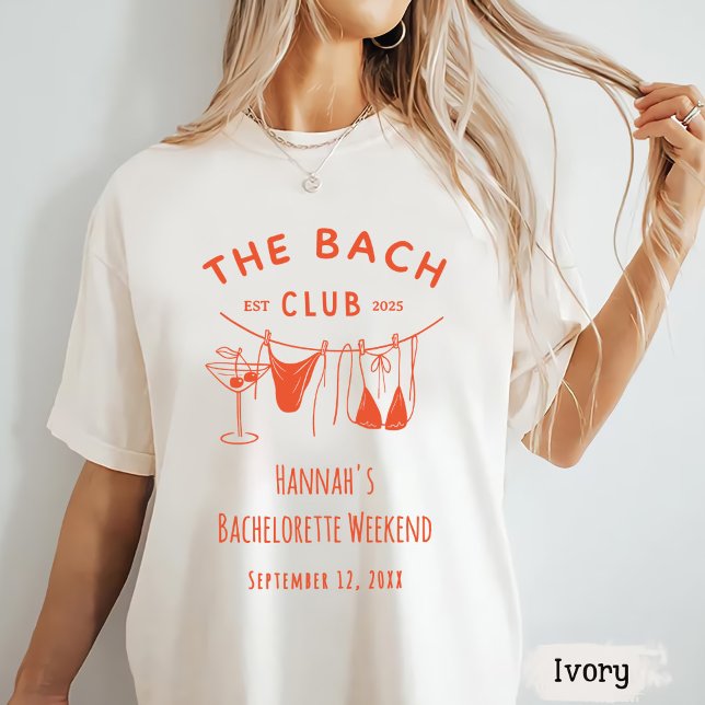 Camiseta Cocktail Naranja de mano caprichoso Bachelorette (Subido por el creador)