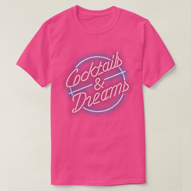 Camiseta Cocktails Dreams vintage (Diseño del anverso)