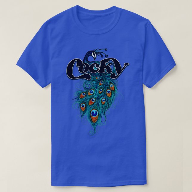 Camiseta Cocky Peacock (Diseño del anverso)
