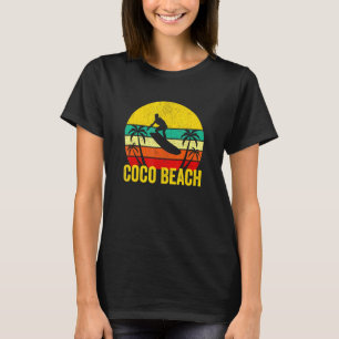 Camiseta Coco Beach Florida Retro Vintage Surfer Sunset Vac