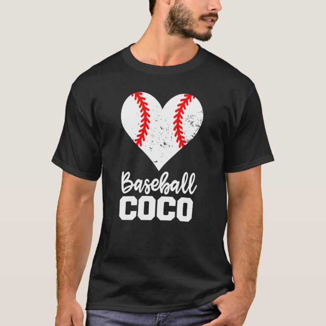 Camiseta Coco béisbol corazón de béisbol Abuela Coco (Anverso)
