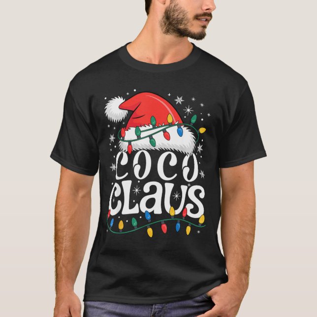 Camiseta Coco Claus Funny Xmas Christmas Grandma Holiday St (Anverso)