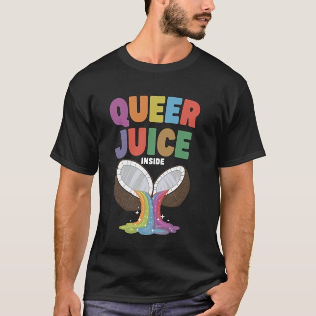 Camiseta Coco colorido con jugo queer (Anverso)