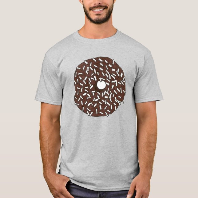 Camiseta Coco de chocolate Donut Doughnut Donuts Tee de com (Anverso)