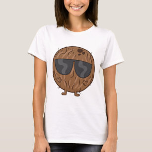 Camiseta Coco De Fruta De Verano De Coco Con Sungueras Amor
