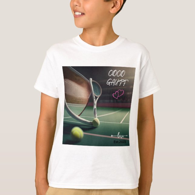 Camiseta Coco Gauff, tennispasión, tennisfanático, tennisap (Anverso)