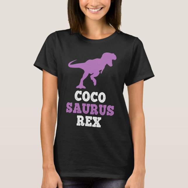 Camiseta Coco-saurus Rex Dino Dinosaurio Cocosaurus Diverti (Anverso)