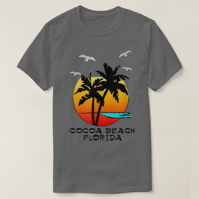 CAMISETA COCOA BEACH FLORIDA, DESTINO (Diseño del anverso)