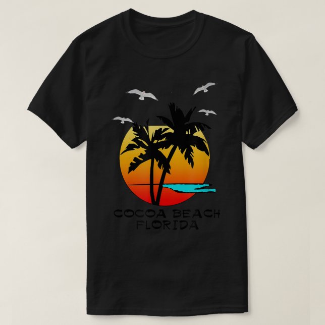 CAMISETA COCOA BEACH FLORIDA, DESTINO  (Diseño del anverso)